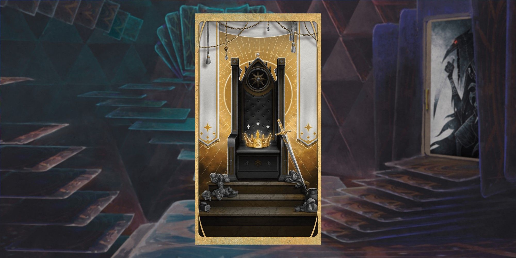 Dungeons & Dragons Deck of Many Things card Throne
