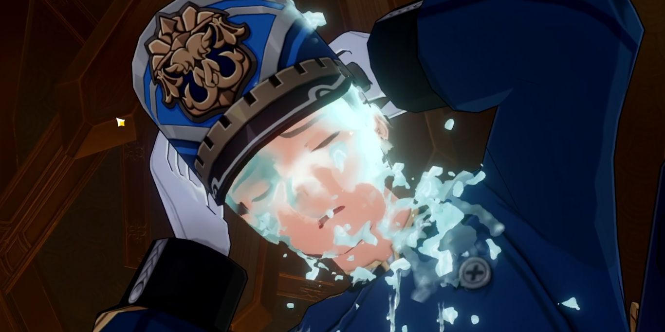 Genshin Impact Guard Being Dissolved In Primordial Seawater