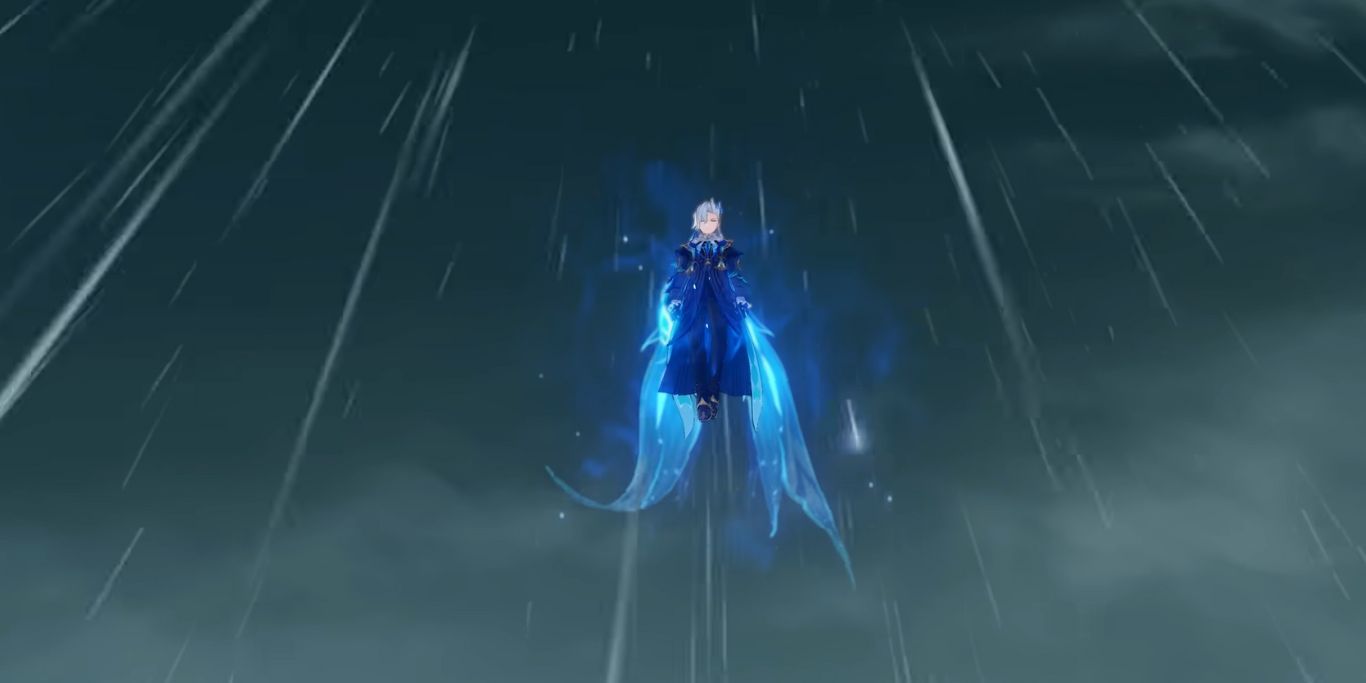 Genshin Impact Neuvillette Cool Cutscene