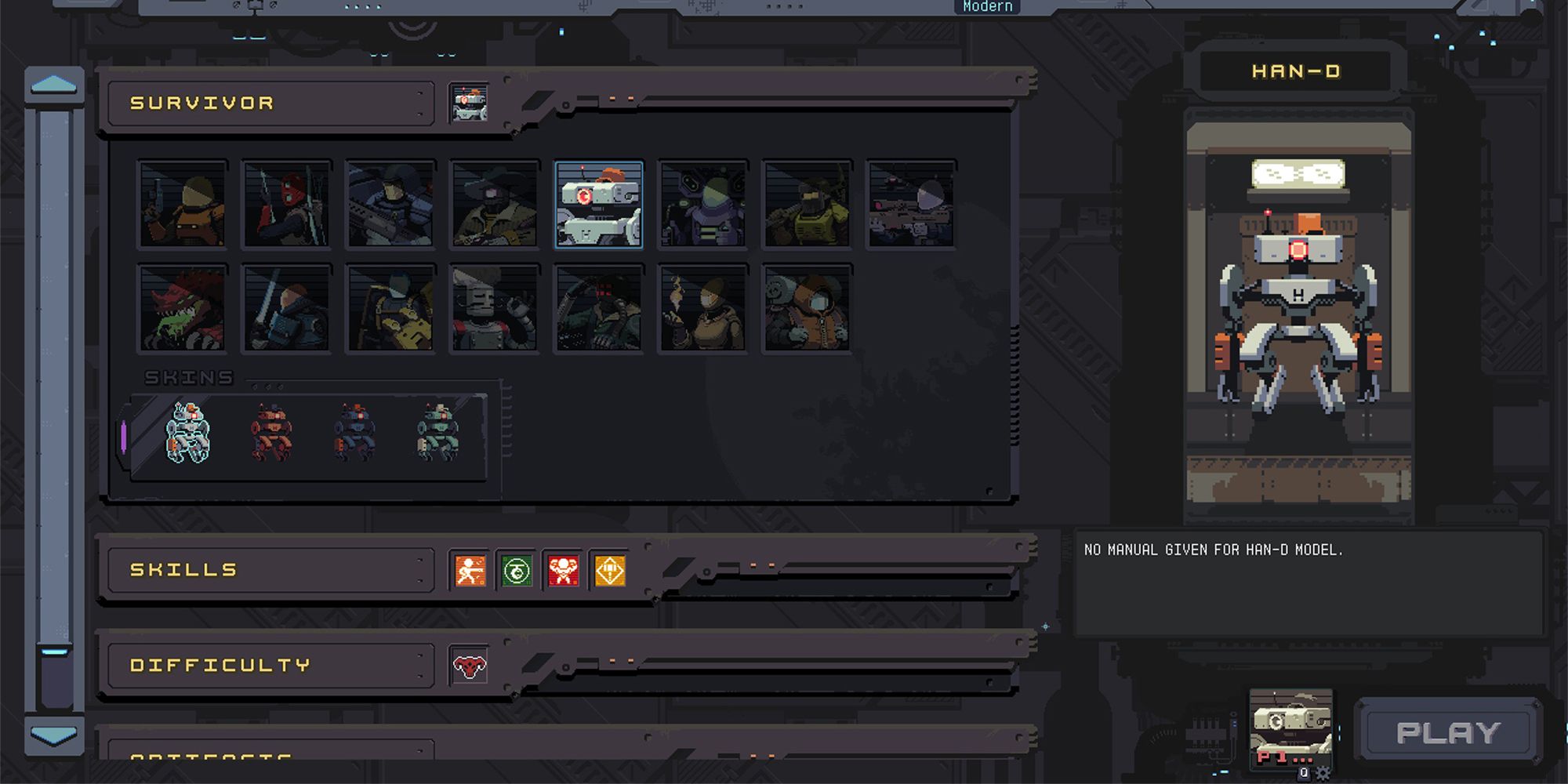 han-d character select