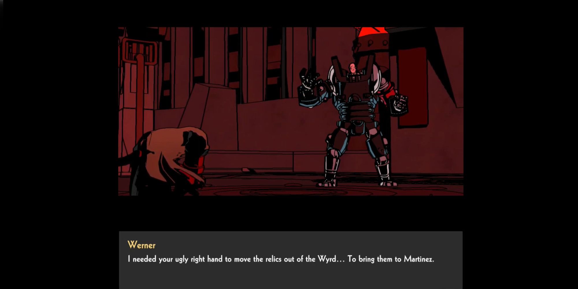 Hellboy's Right Hand of Doom in Hellboy: Web of Wyrd