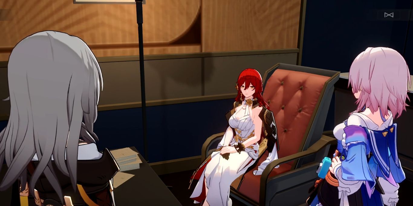 Honkai Star Rail Trailblazer And March Talking To Himeko