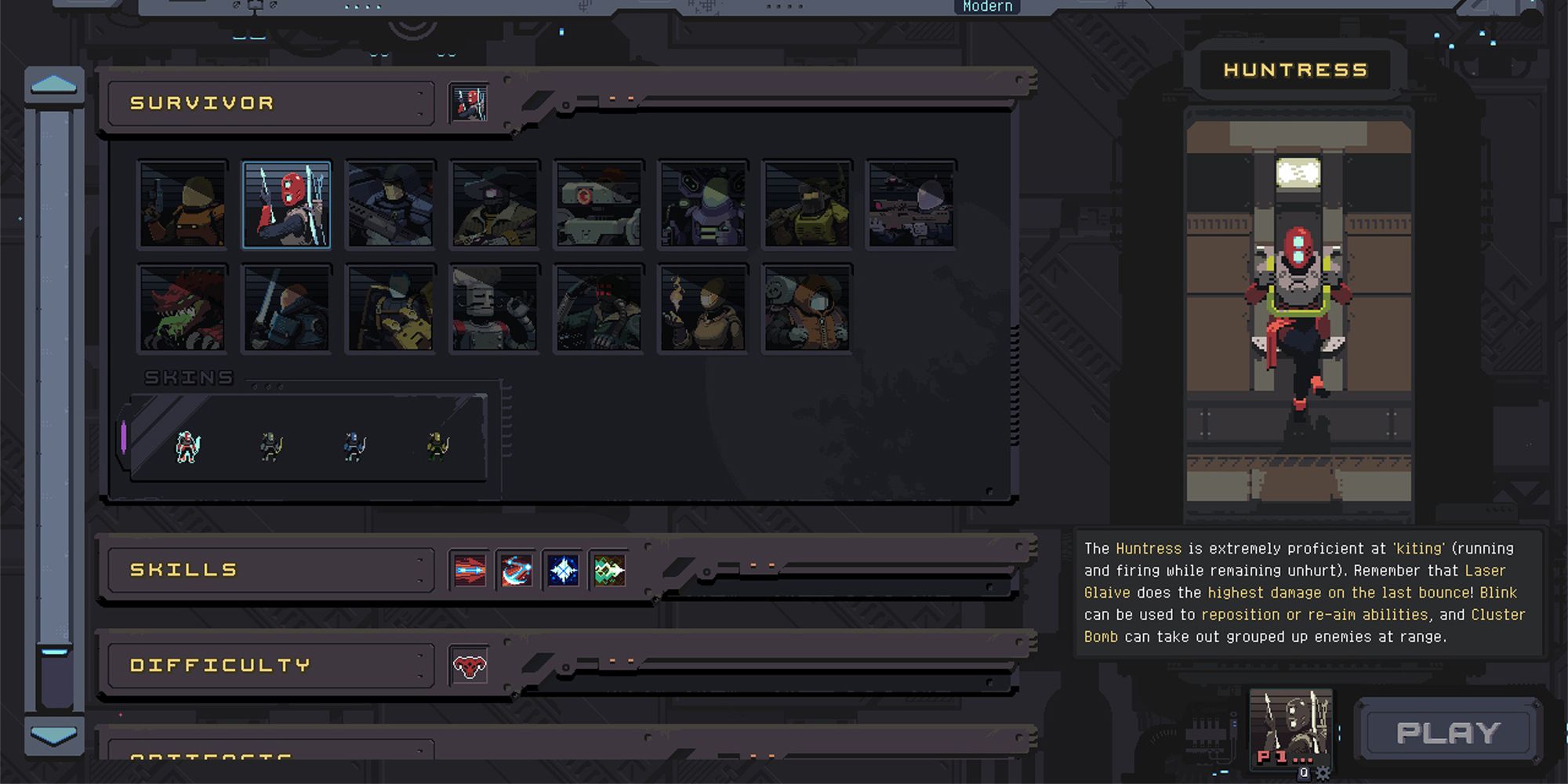 huntress character select