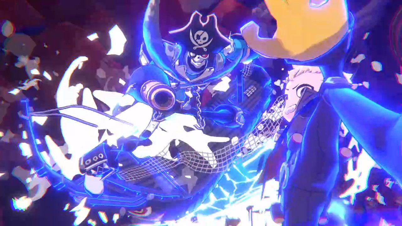 A screenshot of Skull and Captain Kidd from Persona 5 Tactica