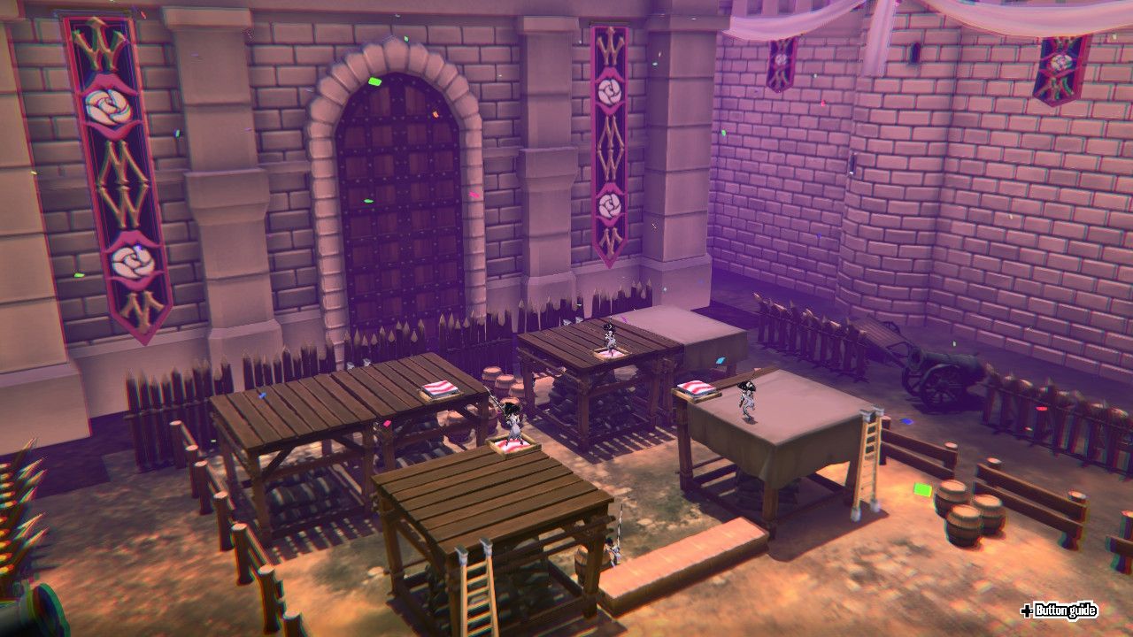 A screenshot showing enemy placement in the fourth quest in the first kingdom