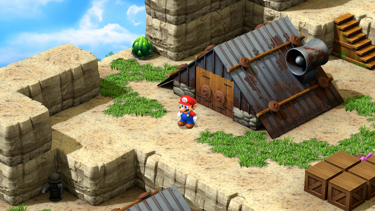 The house in Moleville that has someone selling Fireworks to Mario.