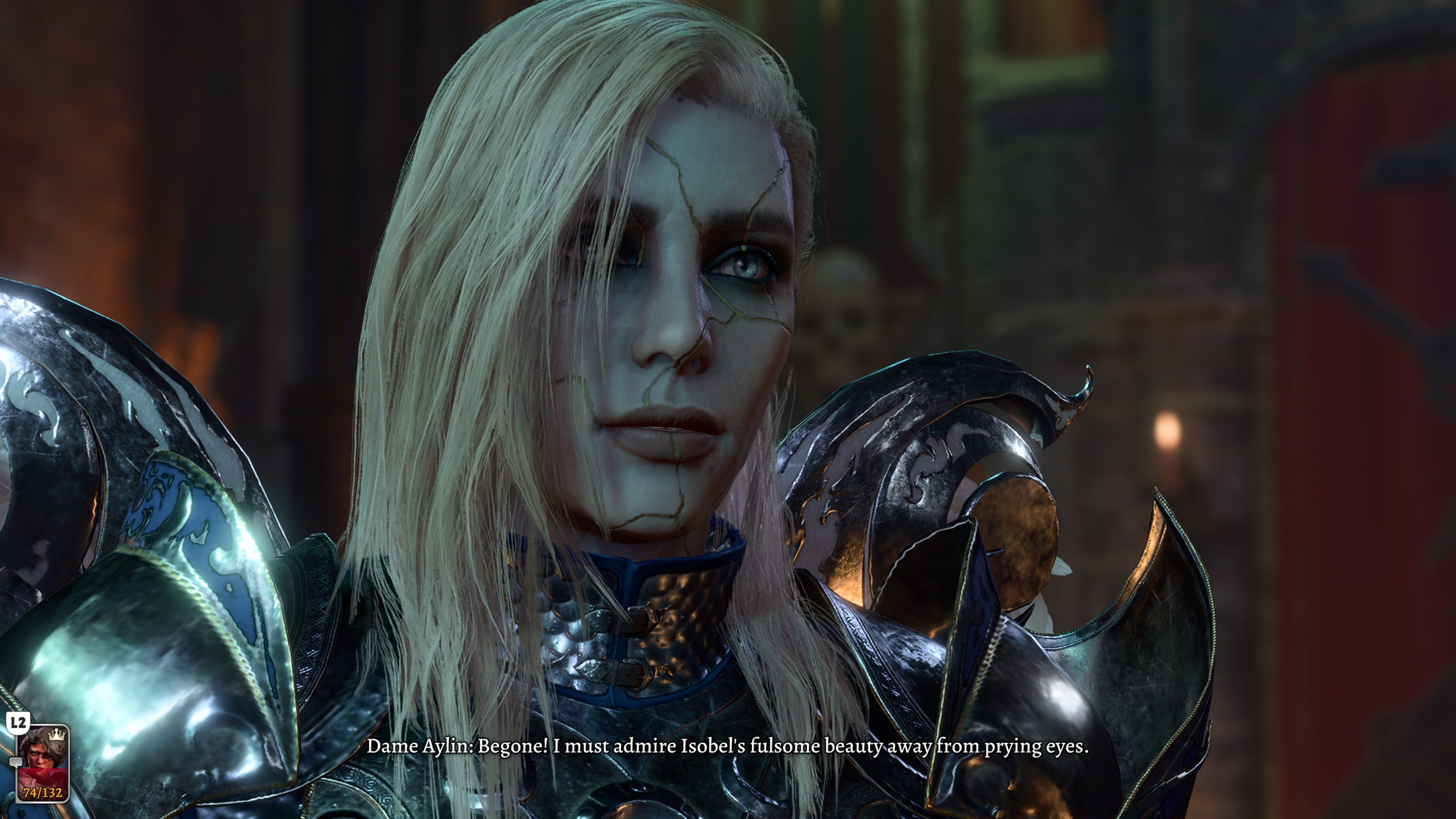 Baldur's Gate 3 Aylin Flirting With Isobel at Moonrise Towers