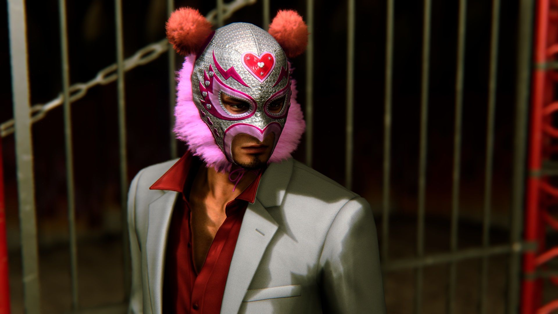 Kiryu in a mask in Like a Dragon Gaiden.