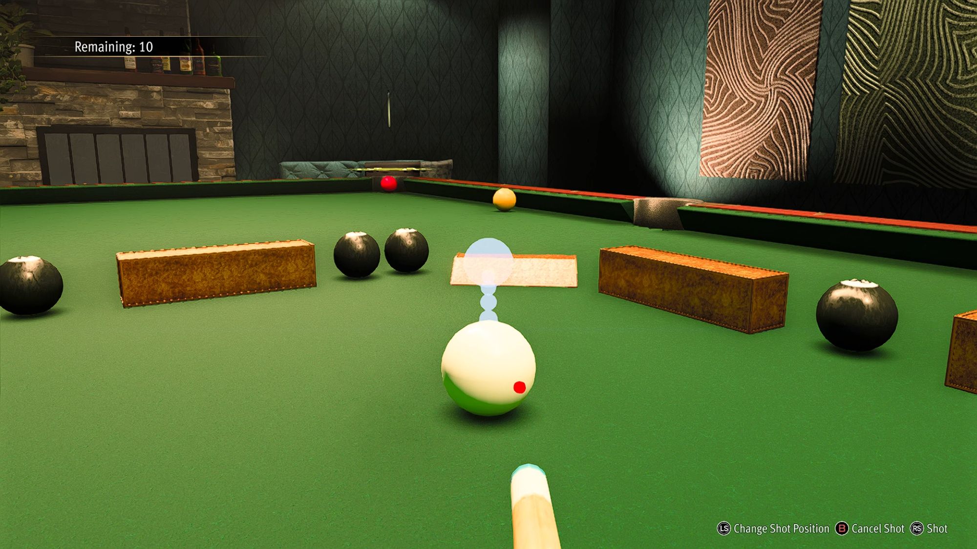 Like a Dragon Gaiden The Player About To Do A Billiard Shot