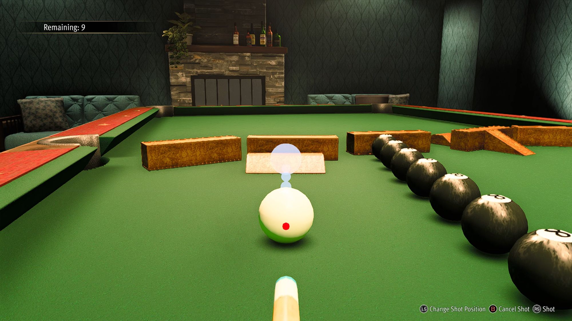 Like a Dragon Gaiden The Player About To Do A Billiard Shot