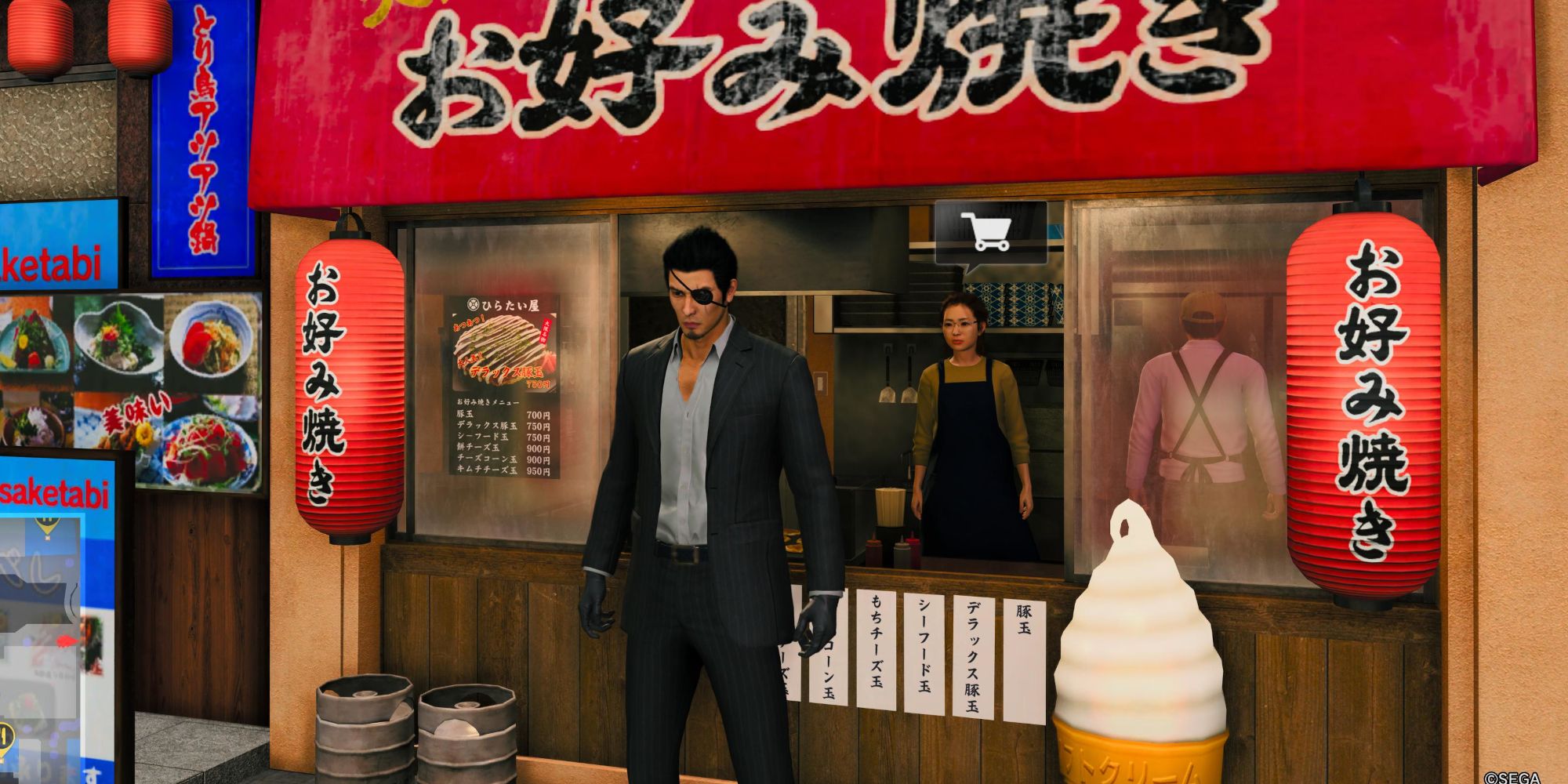 Like A Dragon Gaiden, Hiratai Okonomiyaki shop