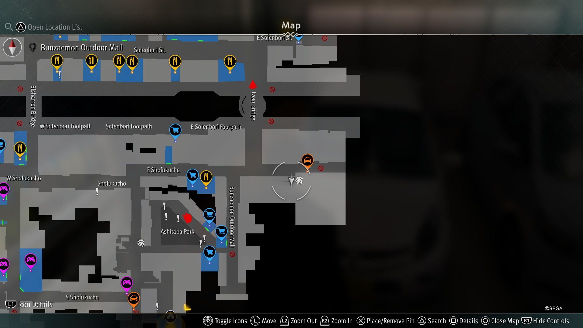 Like a Dragon Gaiden, Locker Key B2 Map Location