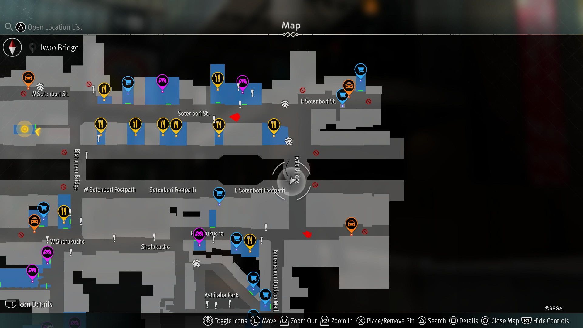 Like a Dragon Gaiden, Locker Key B4 Map Location-1