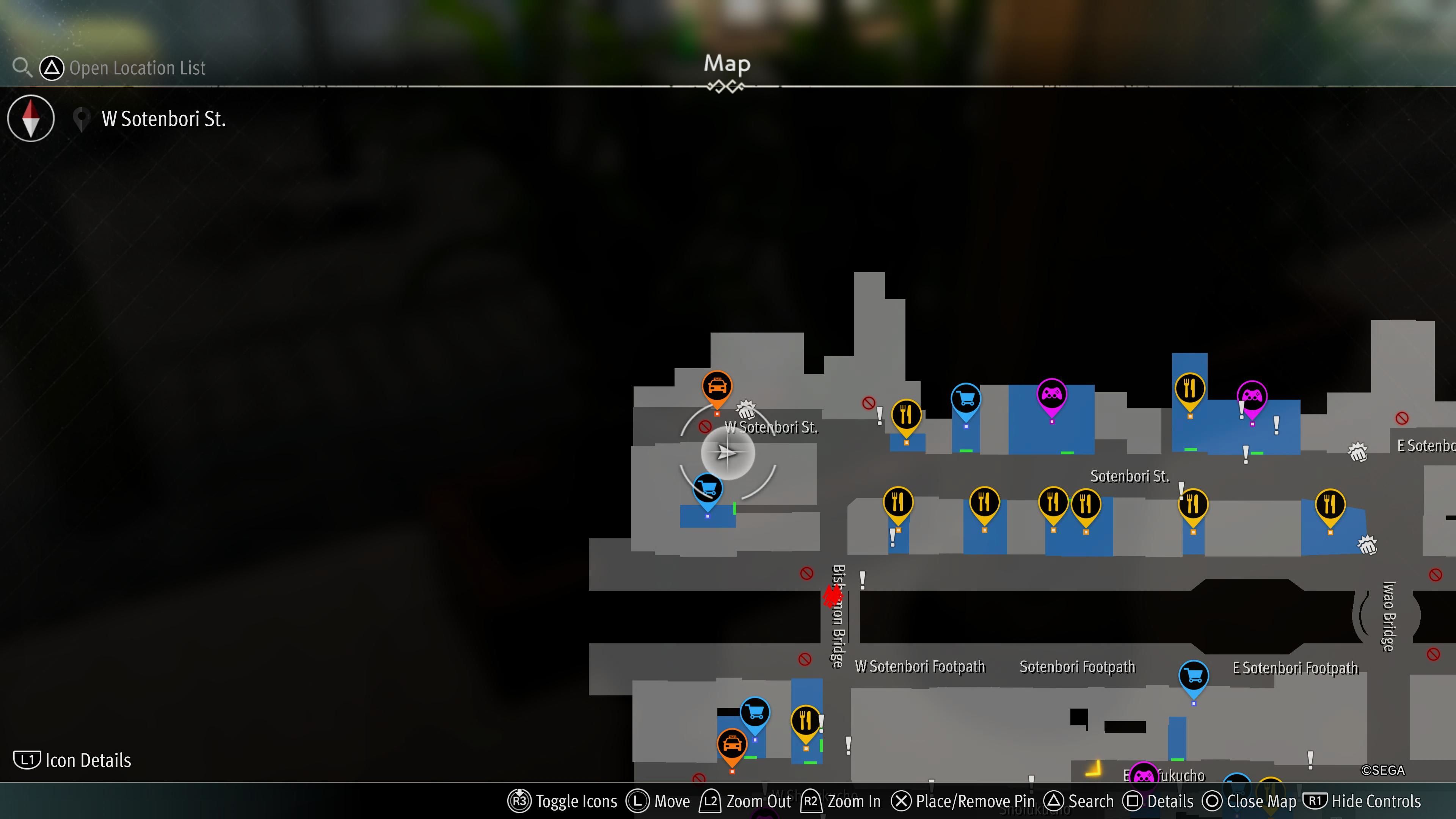 Like a Dragon Gaiden, Locker Key D1 Map Location