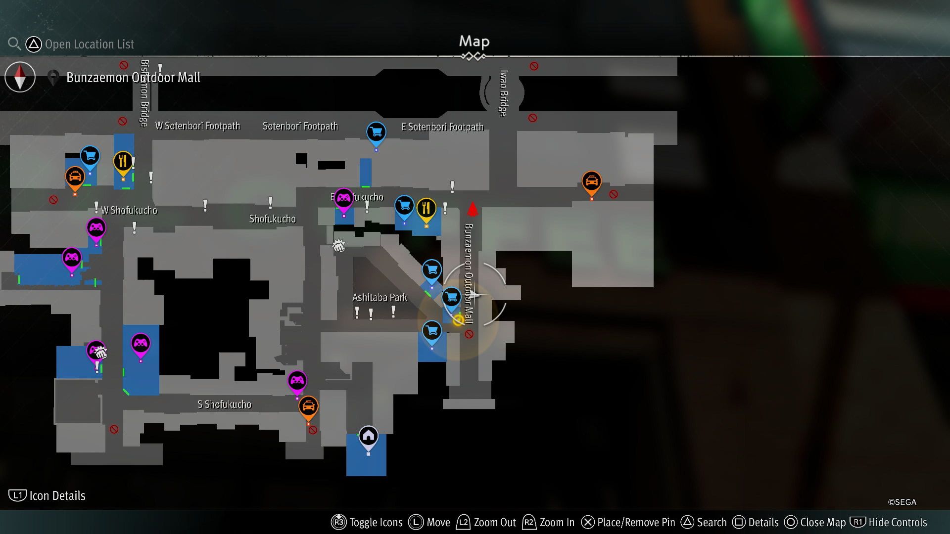 Like a Dragon Gaiden, Locker Key D3 Map Location