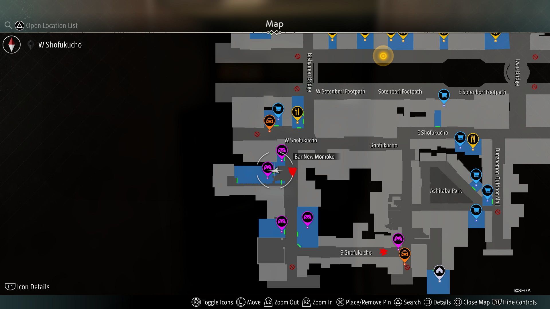 Like a Dragon Gaiden, Locker Key E2 Map Location