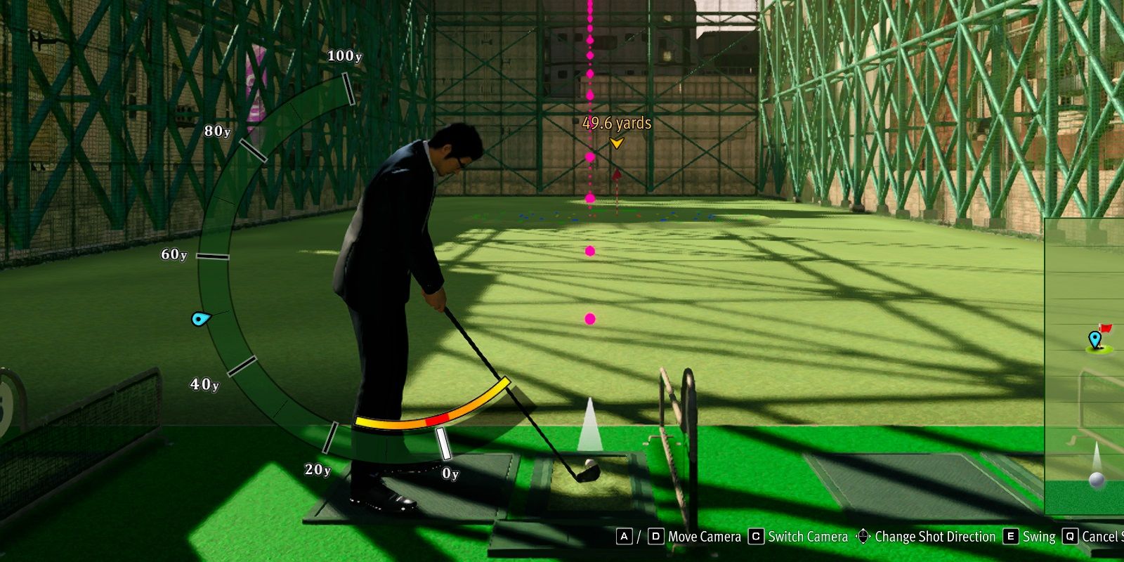 Like A Dragon Gaiden Golf gameplay