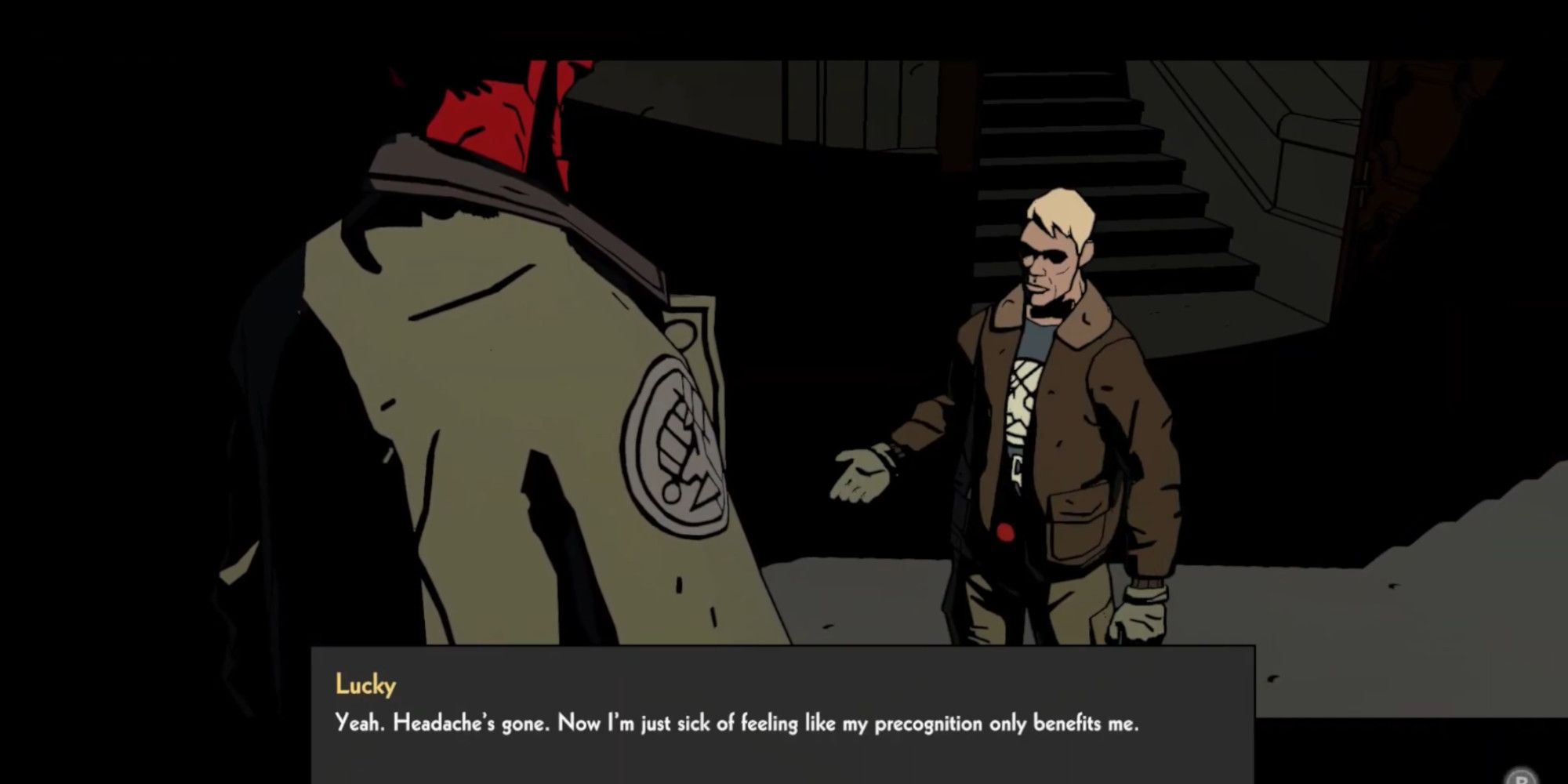 Lucky tells Hellboy his doubts