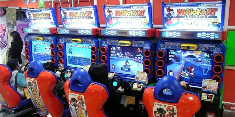 Mario Kart Arcade GP - photo of game in an arcade