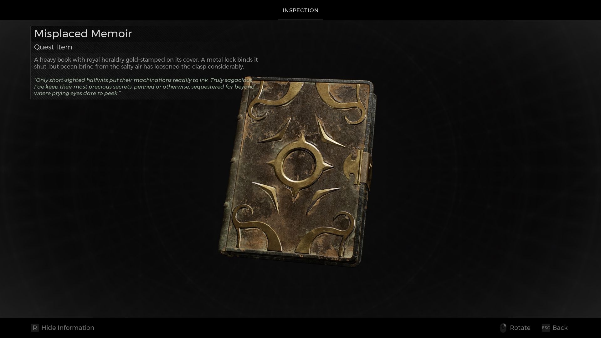 Misplaced Memoir description Remnant 2 The Awakened King 
