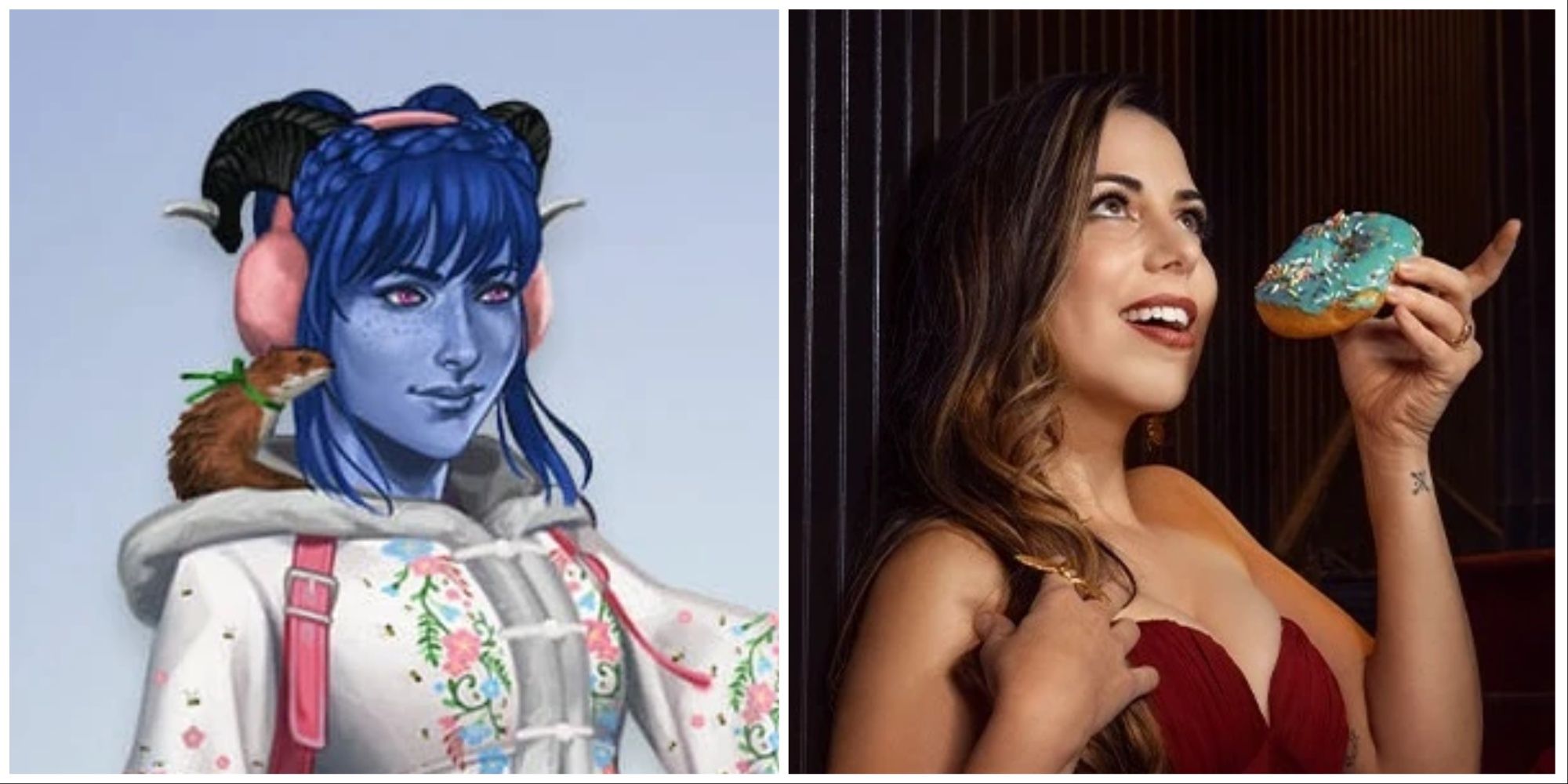 Jester Lavorre and Laura Bailey from Critical Role.
