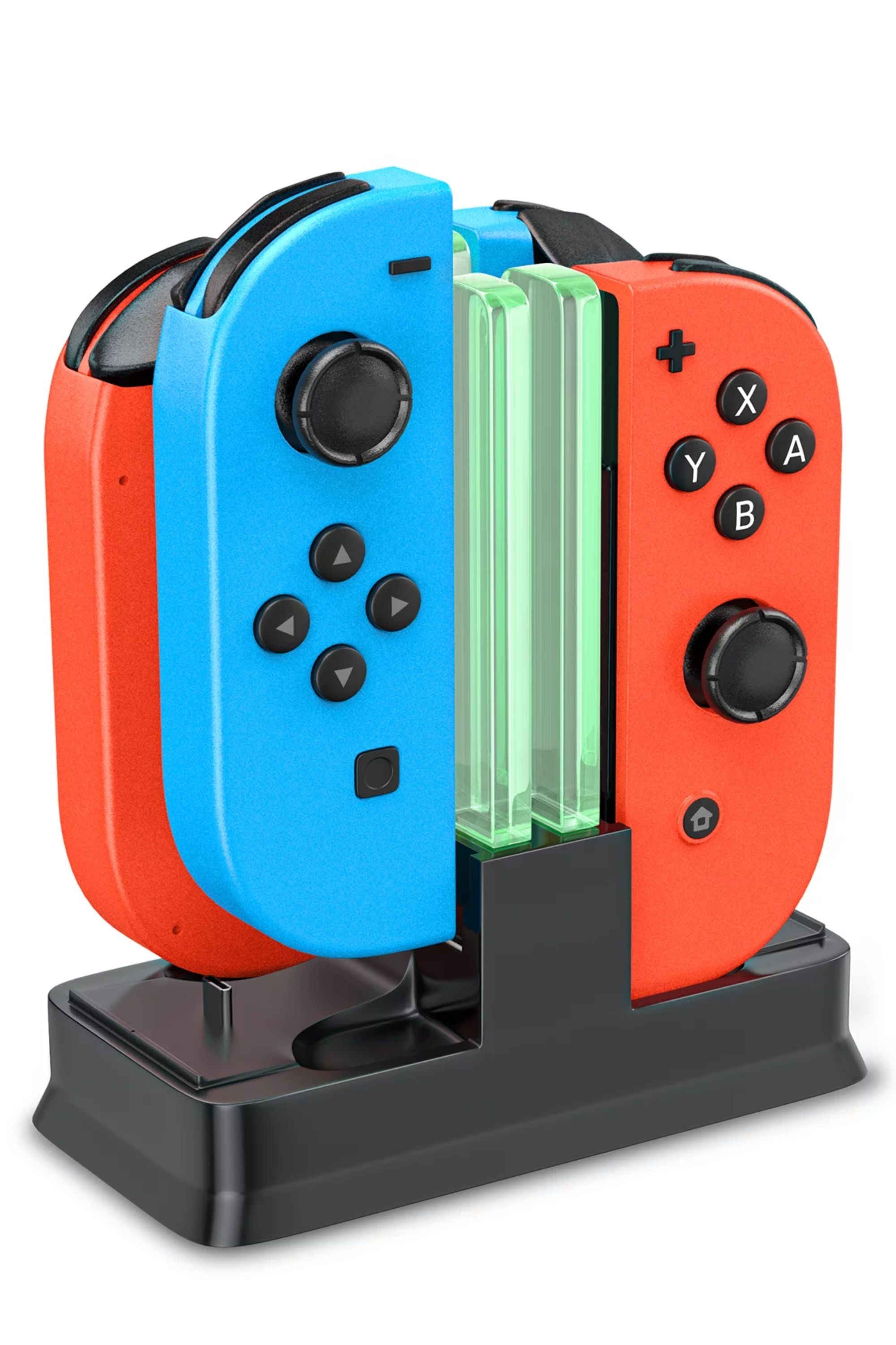 nintendo switch joy-con charging dock with light-up indicators