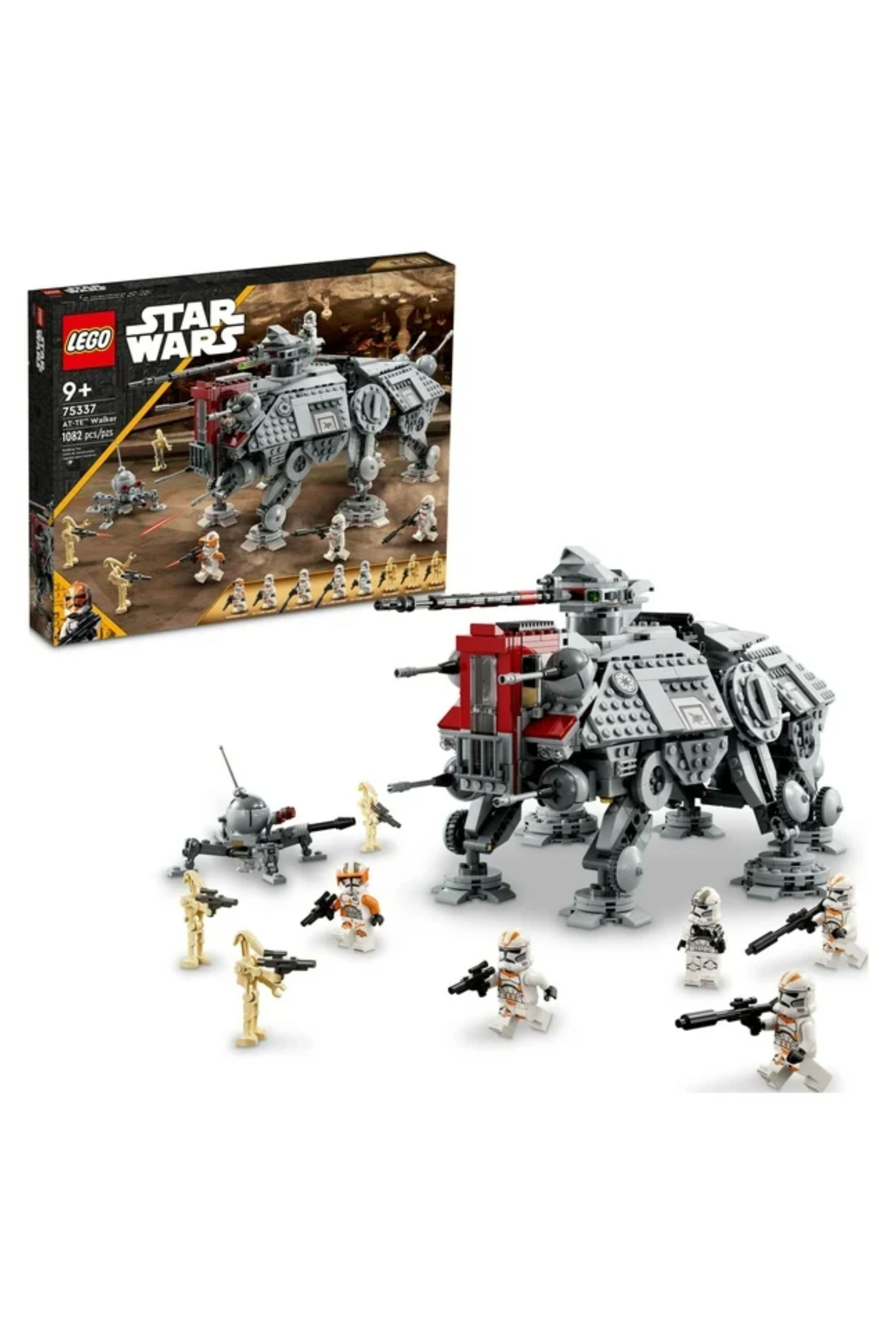 LEGO Star Wars AT-TE Walker with Clone Troopers, Dwarf Spider & Battle Droid Figures