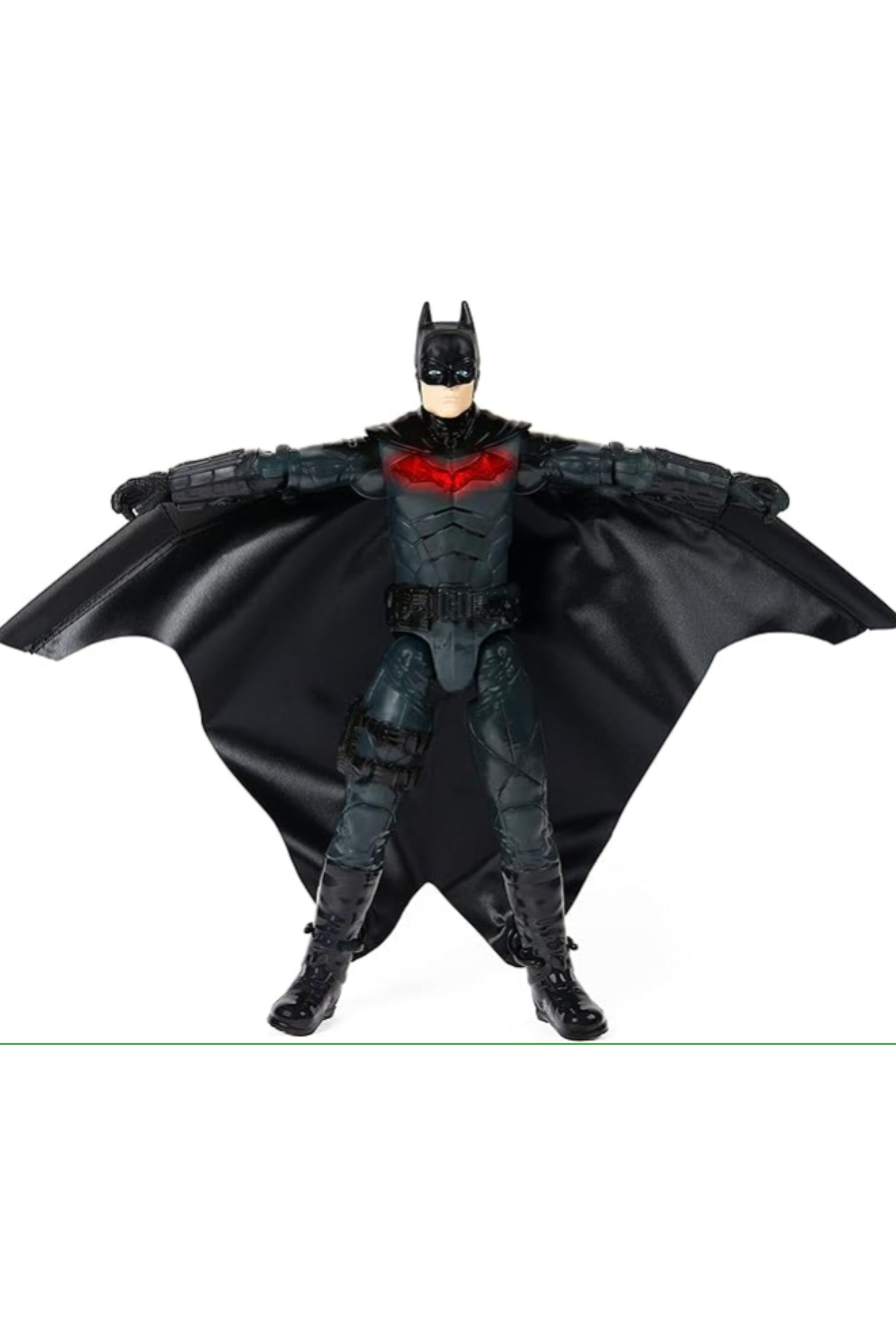 DC Comics, Batman 12-inch Wingsuit Action Figure with Lights and Phrases, Expanding Wings