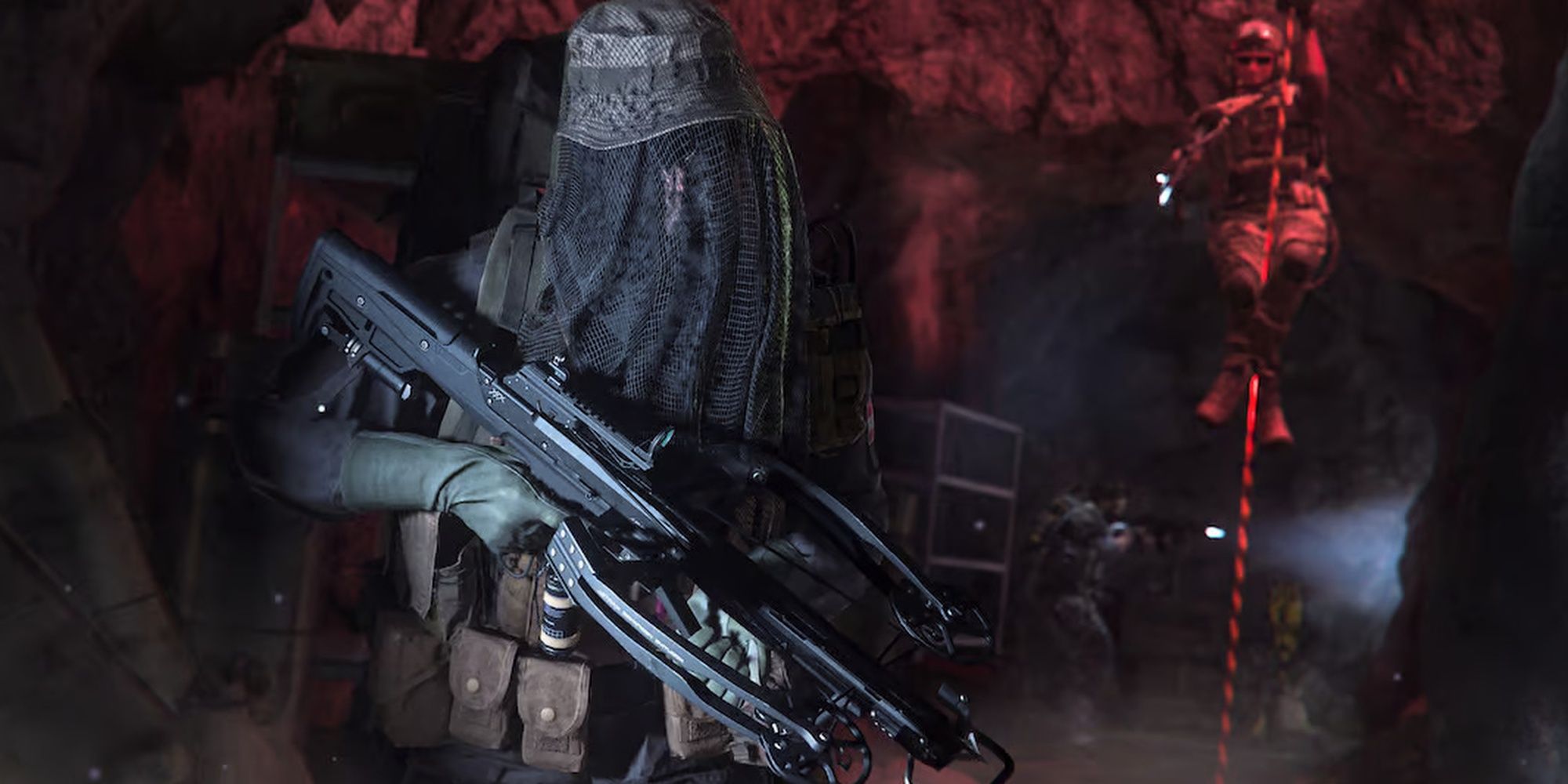 Modern Warfare 2 Operator Holding Crossbow