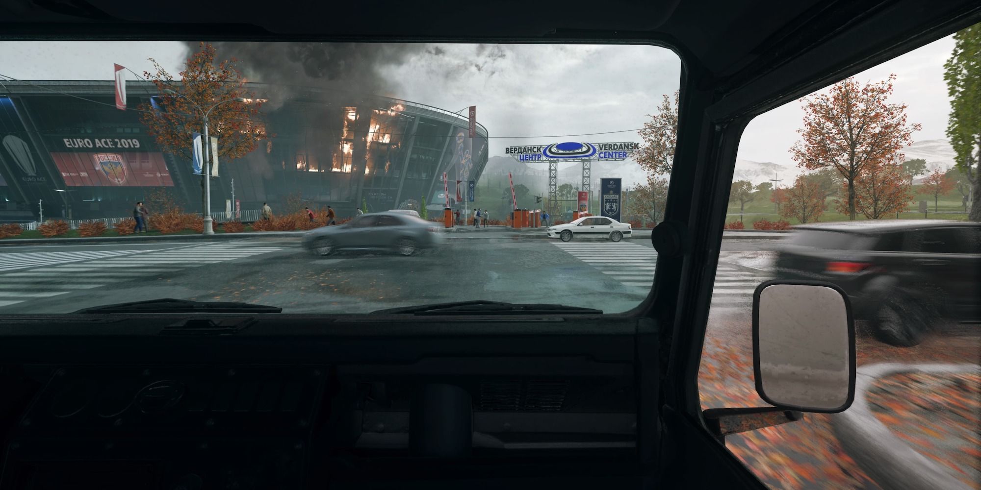 Modern Warfare 3 while driving in a car