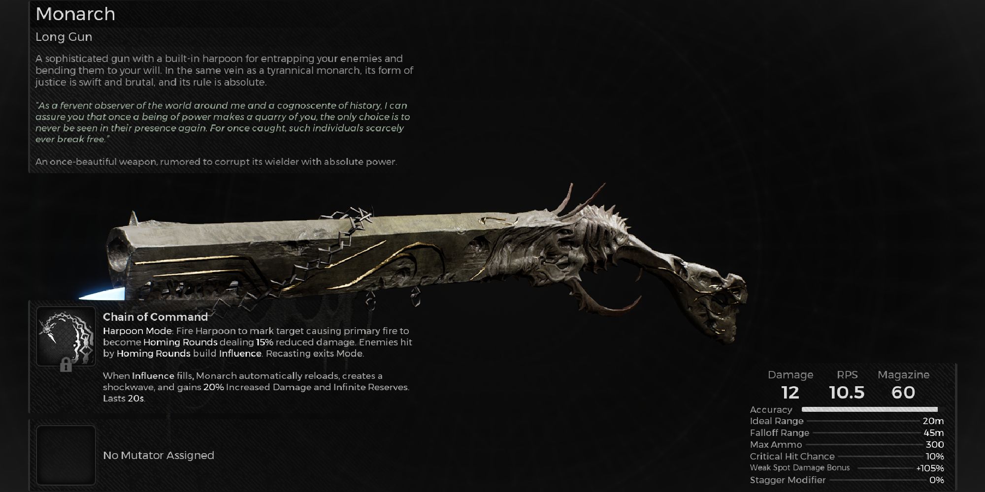 Monarch description in Remnant 2