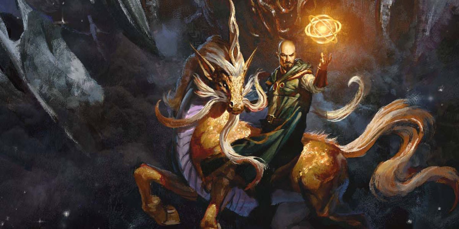 Mordekainen preparing to cast a spell