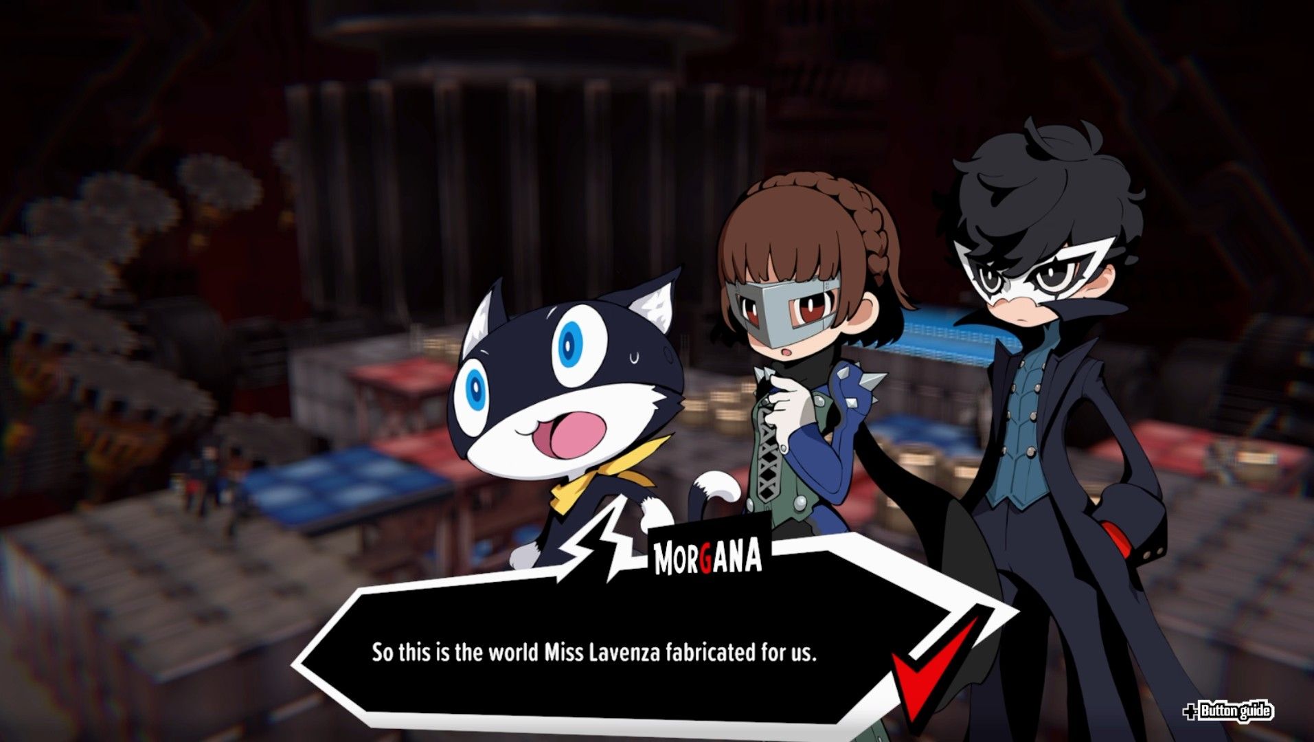 morgana arriving in the battlefield for quest 13 persona 5 tactica p5t q13 lavenza