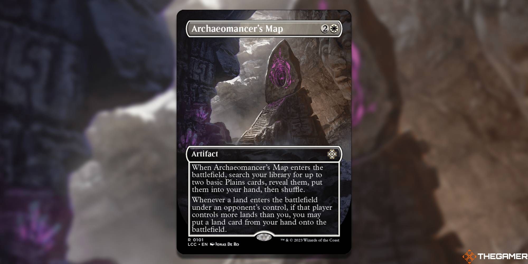 MTG Archaeomancer's Map card and art background