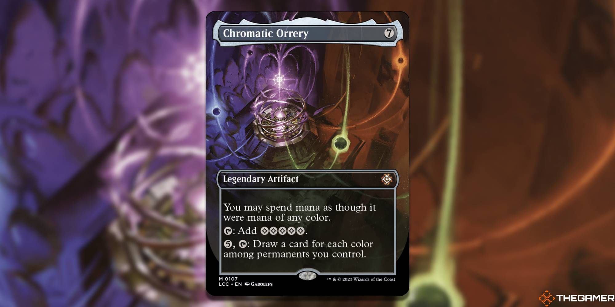 MTG Chromatic Orrery card and art background