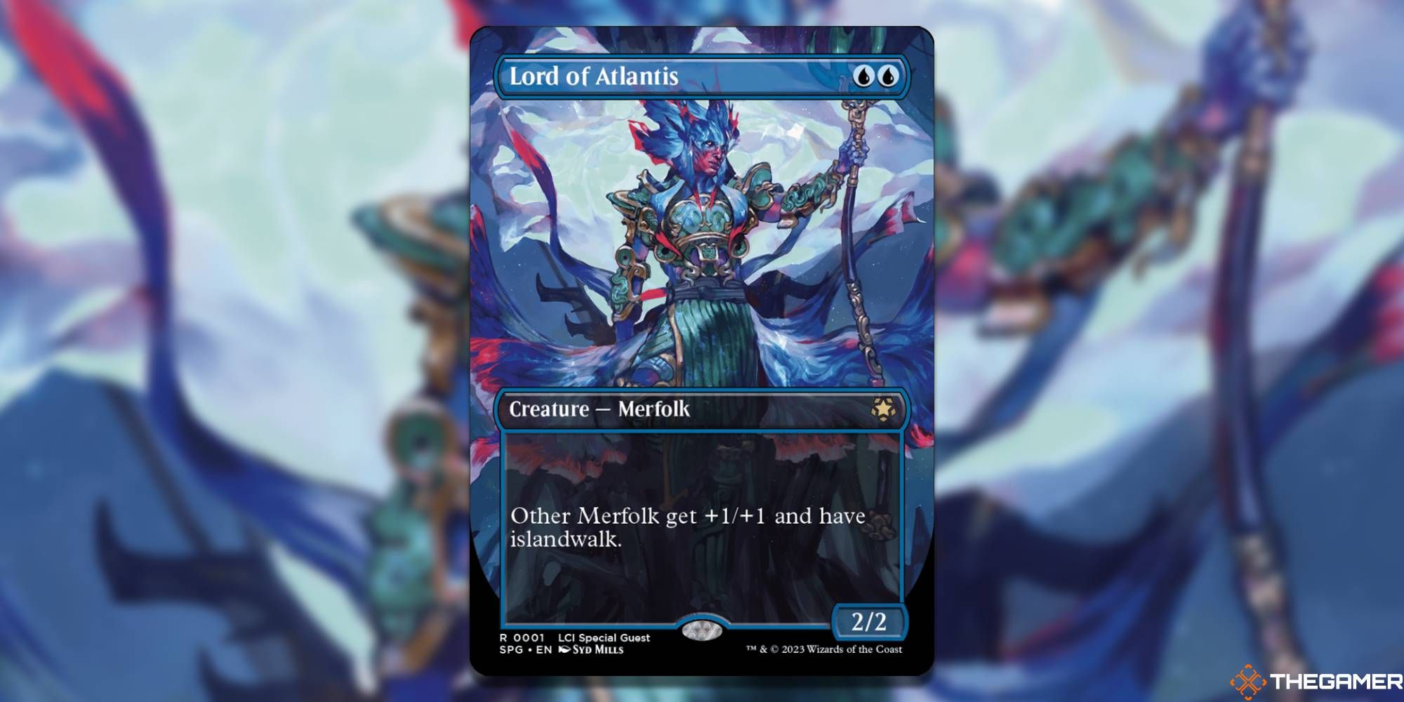 MTG Lord Of Atlantis card and art background