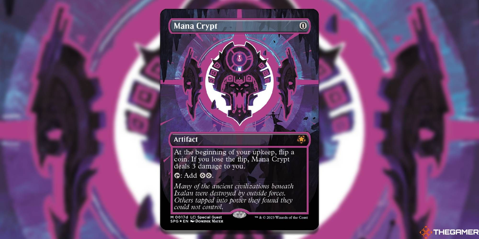 MTG Mana Crypt card and art background