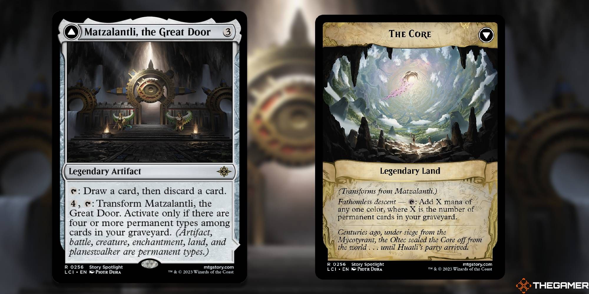 MTG Matzalantli, The Great Door card and art background