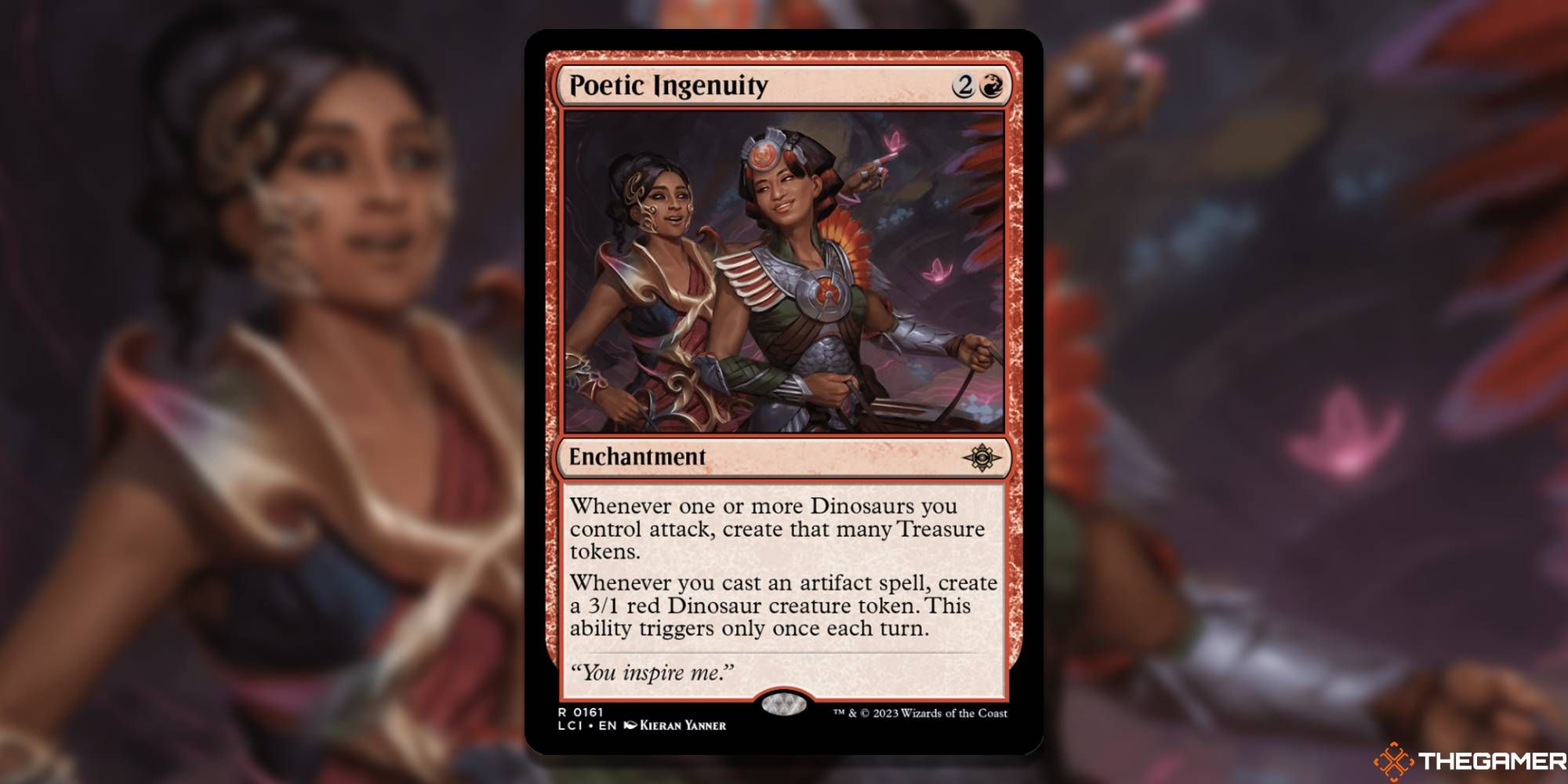 MTG Poetic Ingenuity card and art background