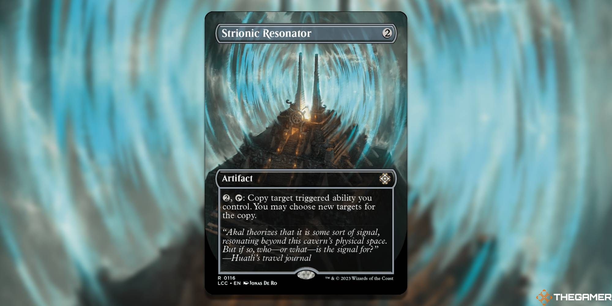 MTG Strionic Resonator card and art background