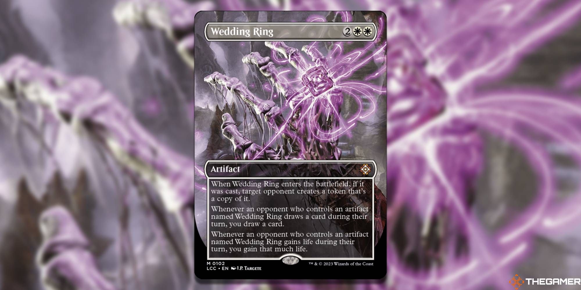 MTG Wedding Ring card and art background