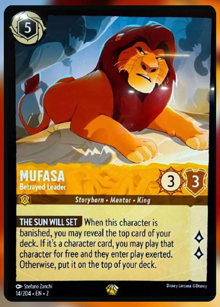 Mufasa, Betrayed Leader lorcana