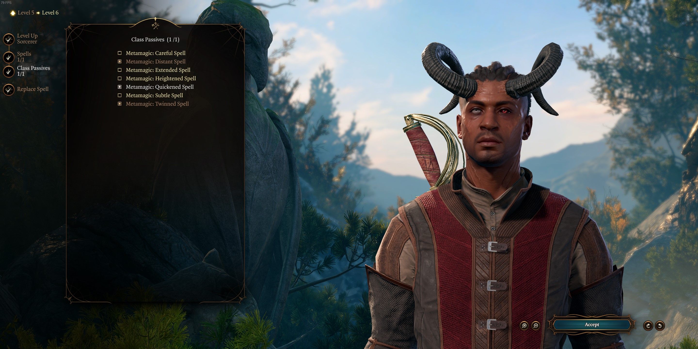 an image of Wyll in the player level-up screen