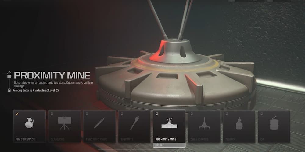 The Proximity Mine in the armory of Call of Duty: Modern Warfare 3.