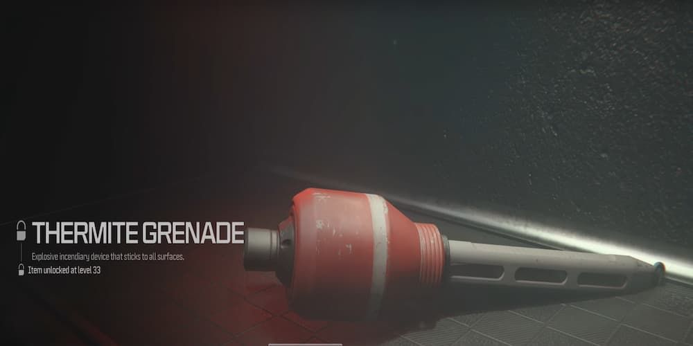 The Thermite Grenade in the armory of Call of Duty: Modern Warfare 3.