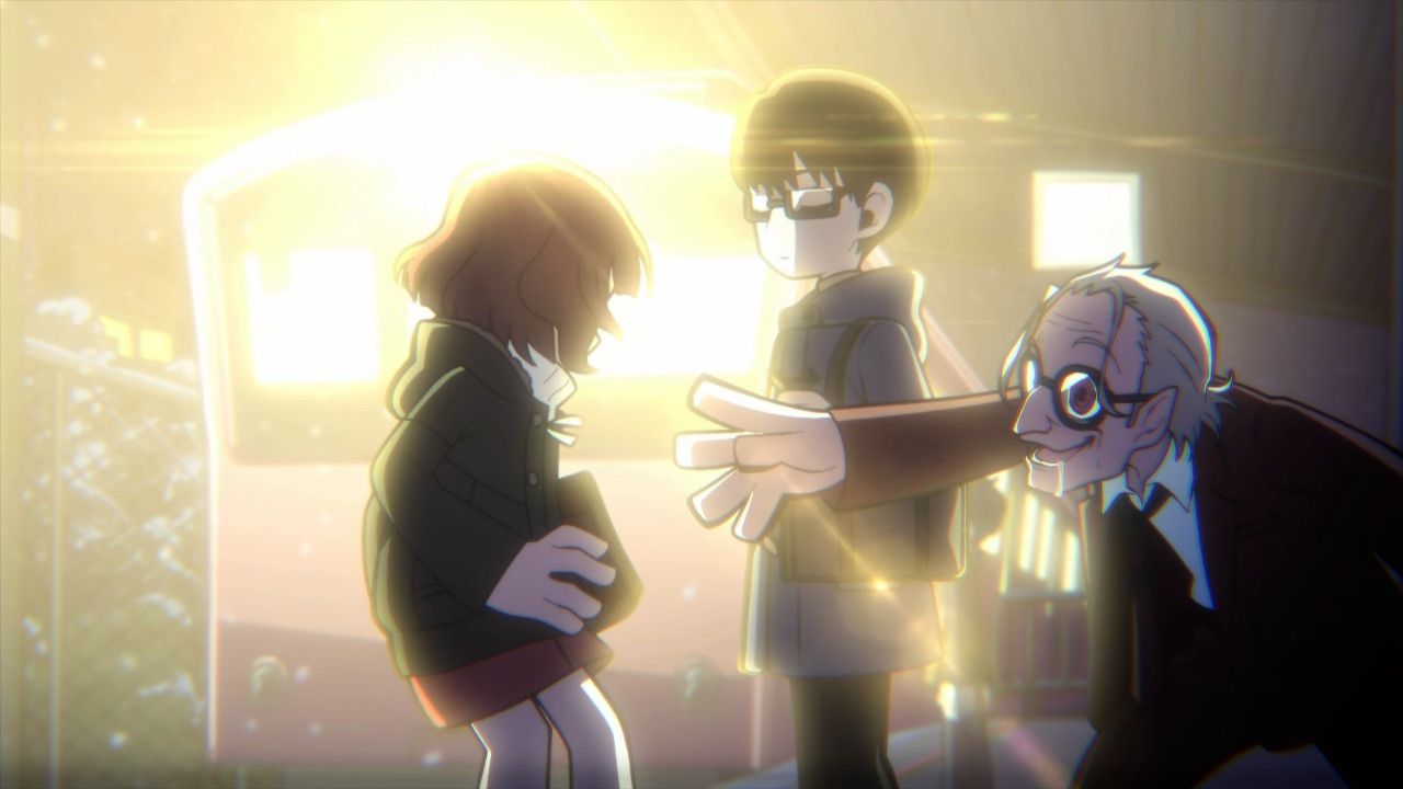 nakabachi pushing eri into the path of the train persona 5 tactica