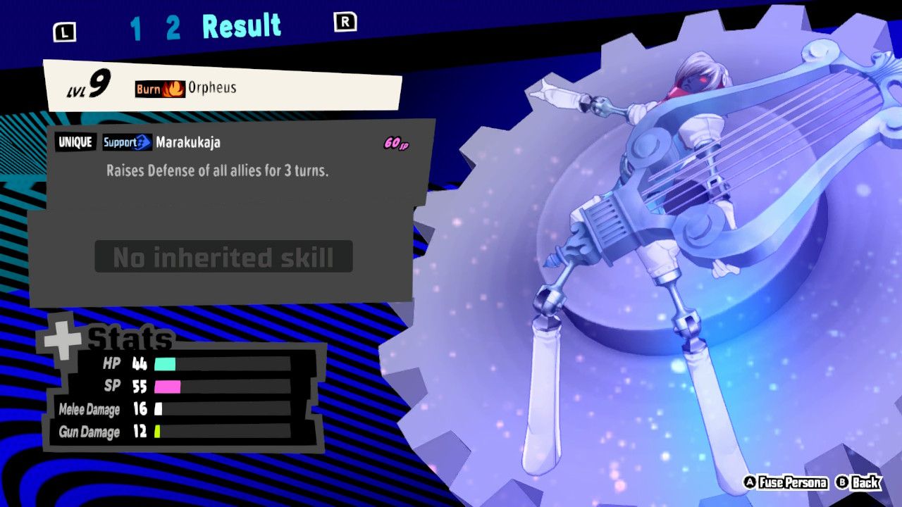 orpheus in persona 5 tactica fusion