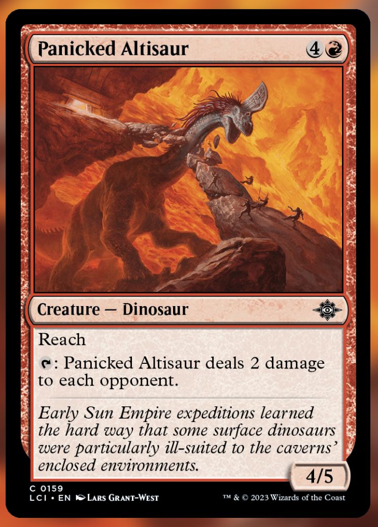 Panicked Altisaur