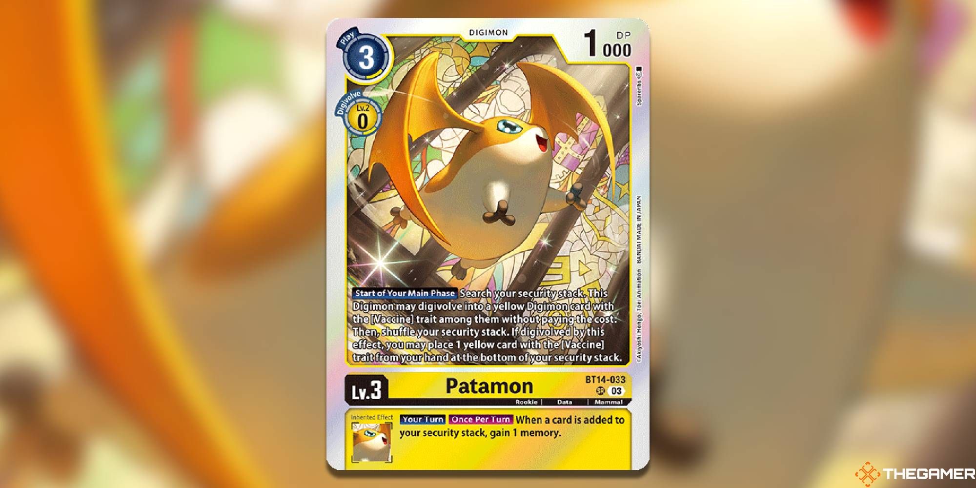 patamon digimon card game full card bt14 blast ace