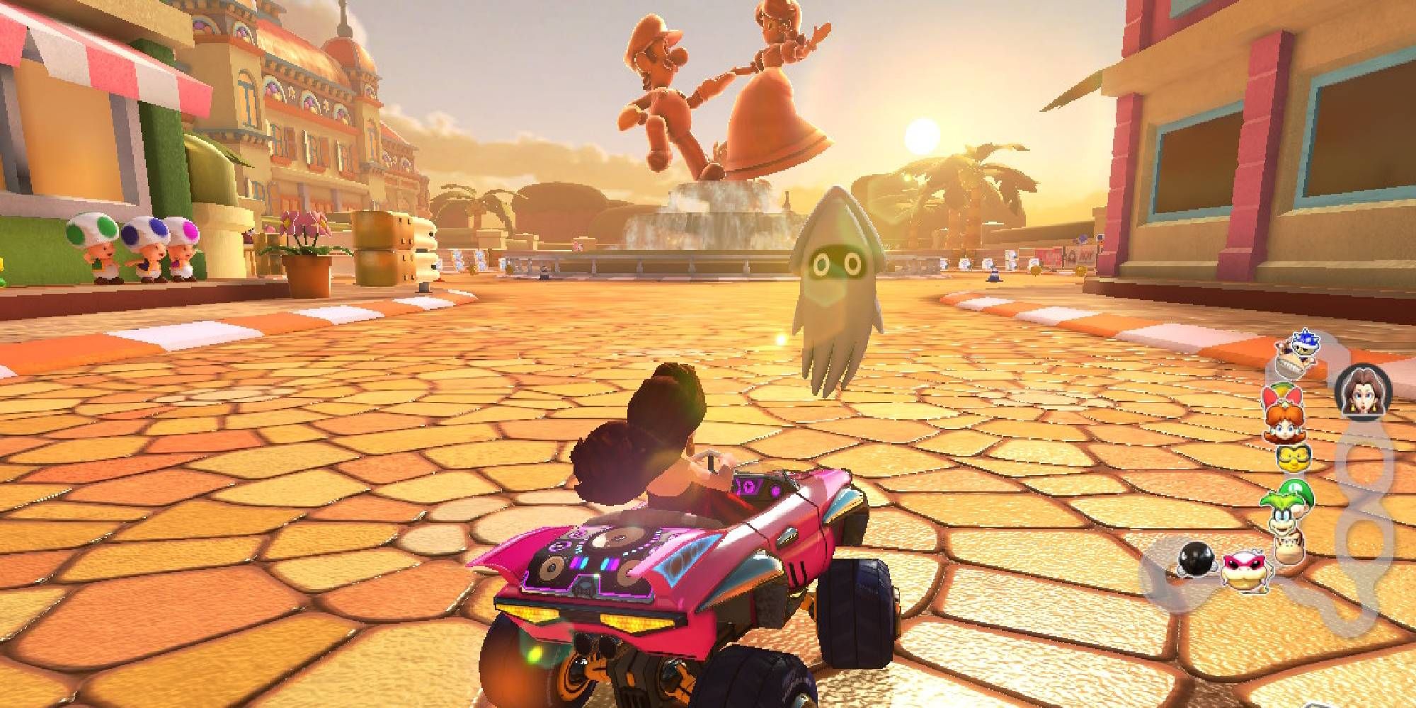 pauline driving through daisy circuit wii